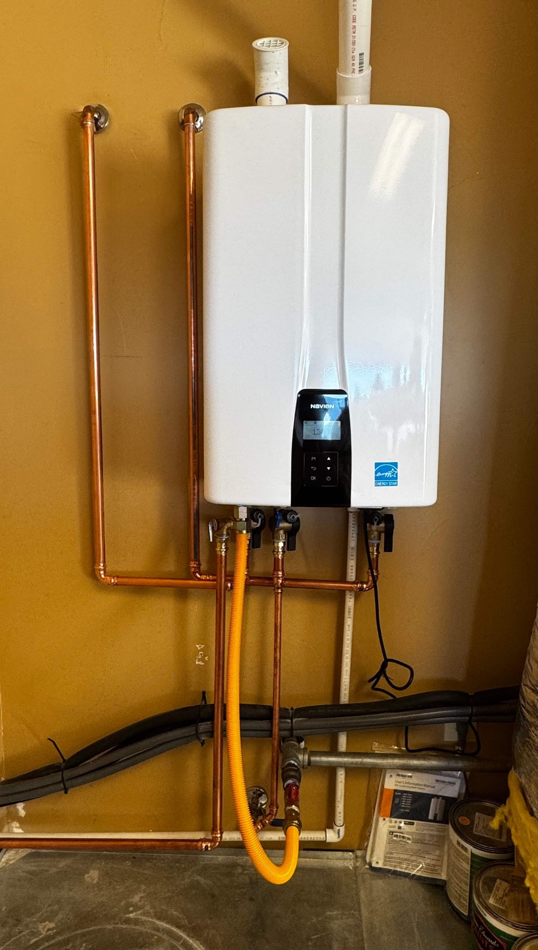 Tankless water heater installation in Yucca Valley