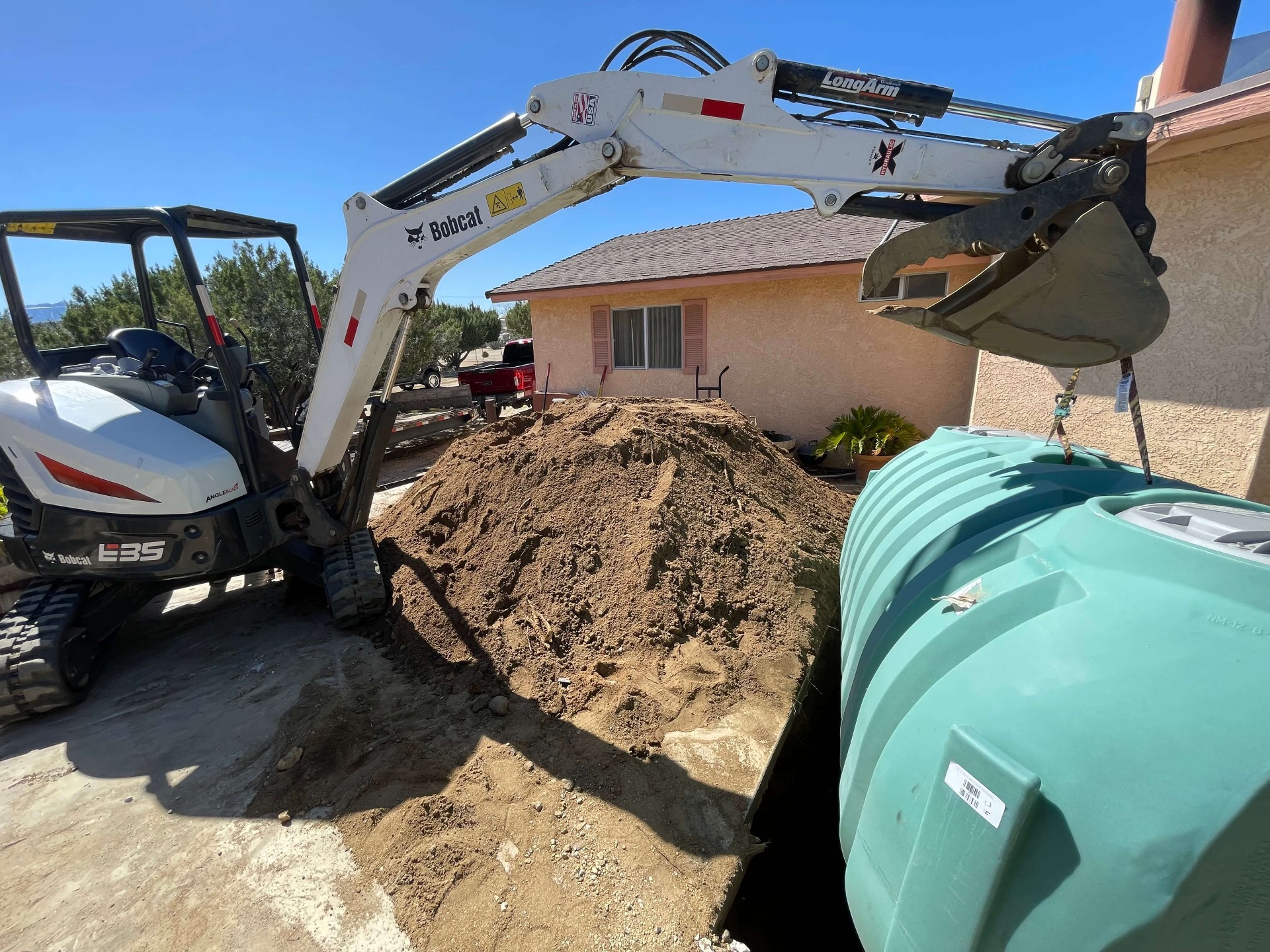 Septic system installation in Joshua Tree